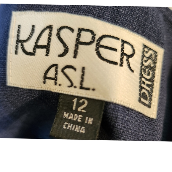 KASPER A.S.L DRESS 2-PC DESIGNER TUNIC & PANTS SUIT SIZE 12 - Picture 4 of 4